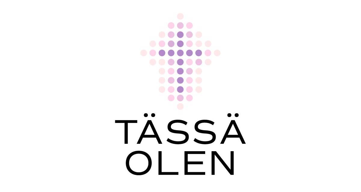 Tässä olen -mietiskelyn logo